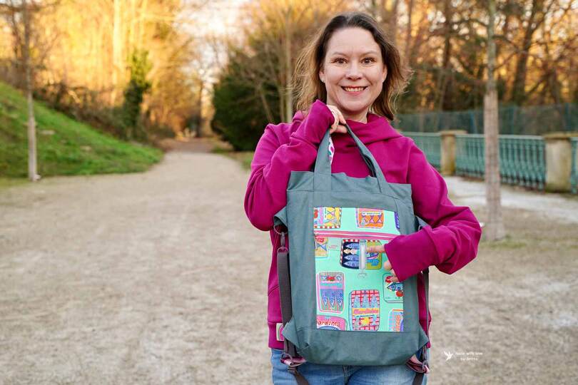Schnittmuster Tasche mit Rucksackfunktion - Ganz schön tragbar