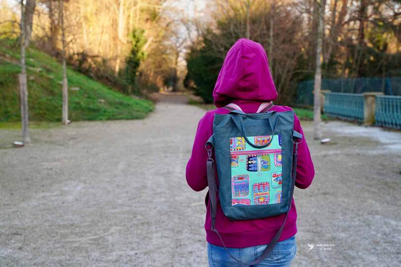 Schnittmuster Tasche mit Rucksackfunktion - Ganz schön tragbar