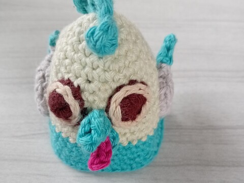 Eierwärmer Verrücktes Huhn häkeln