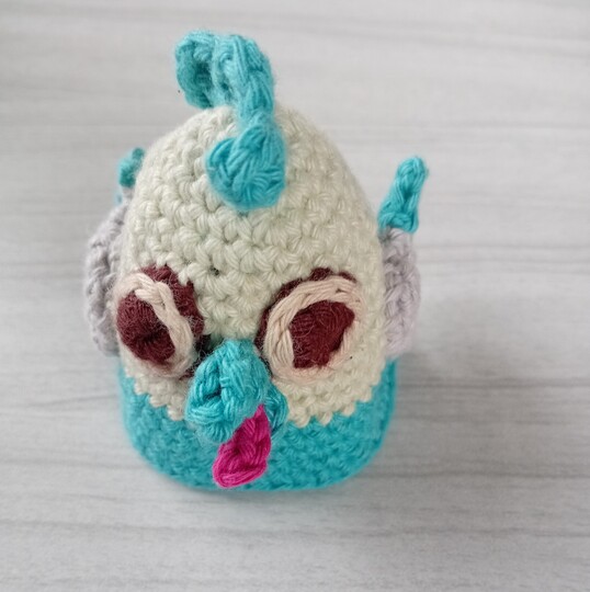 Eierwärmer Verrücktes Huhn häkeln