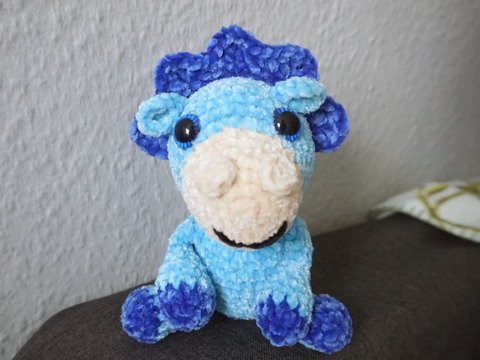 Crochet Pattern: The Little Cuddly Dinosaur "Ocean"