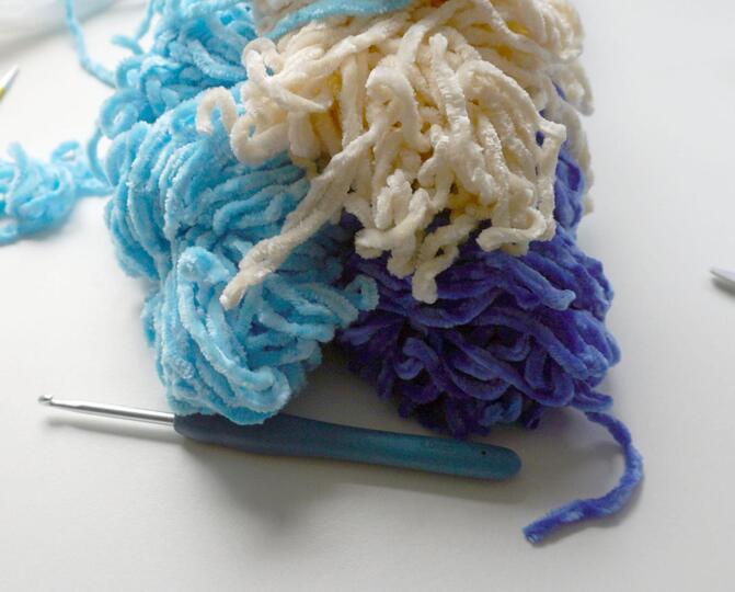 Crochet Pattern: The Little Cuddly Dinosaur "Ocean"