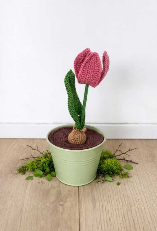 Häkelanleitung Topfblume "Lente" - Frühlingsblume im Topf - Bild 2