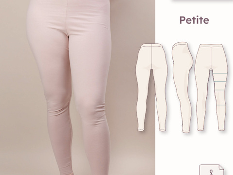 High-Waist Leggings – Petite 30–48