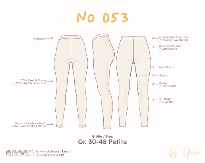 High-Waist Leggings – Petite 30–48