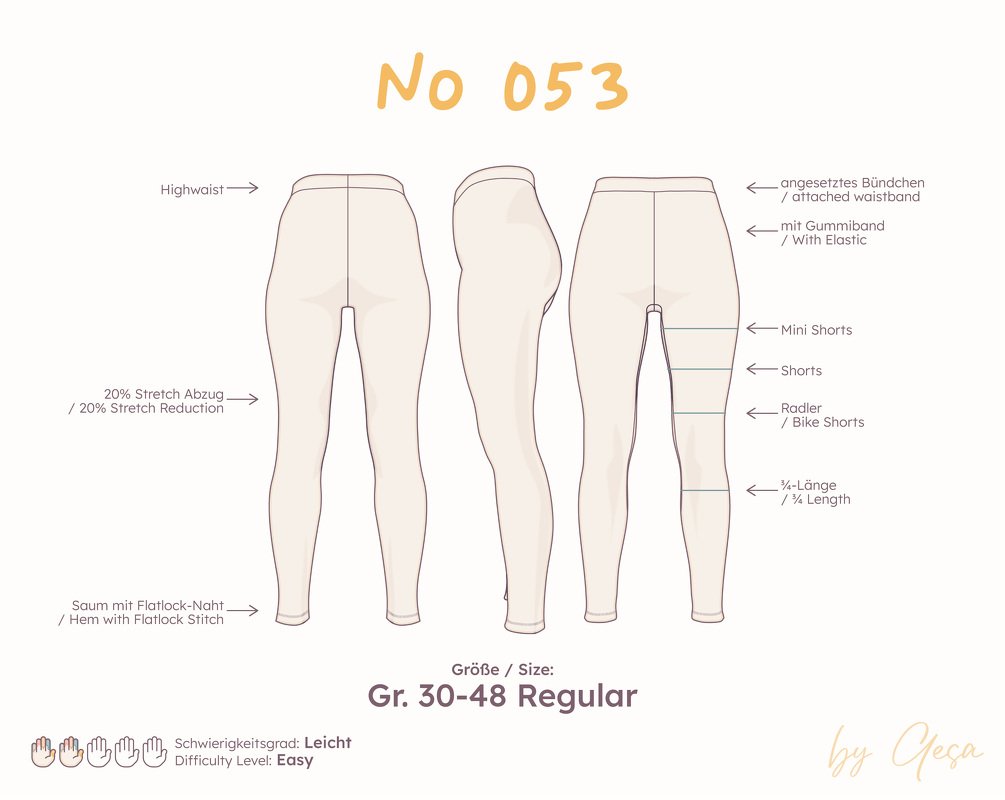 High-Waist Leggings – Regular 30–48 - Image 6