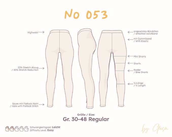 High-Waist Leggings – Regular 30–48
