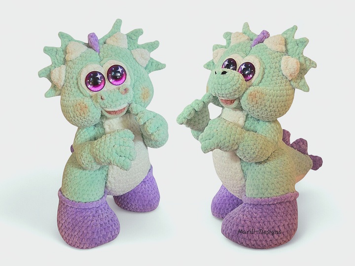 Häkelanleitung „Baby-Dino“ – Amigurumi