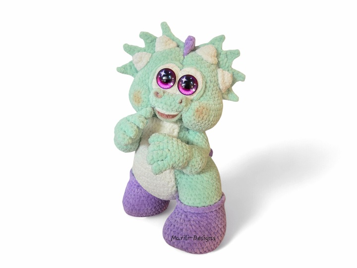 Häkelanleitung „Baby-Dino“ – Amigurumi