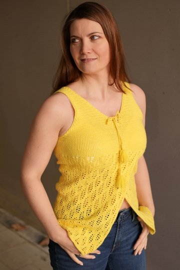 Häkelanleitung Sommershirt "Sonja" für Fortgeschrittene in Gr. XS-XL