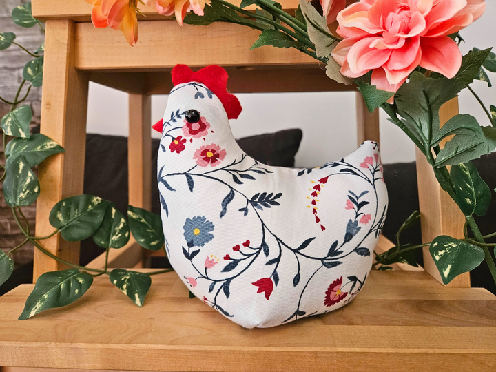 Sewing Pattern Flower Chickens