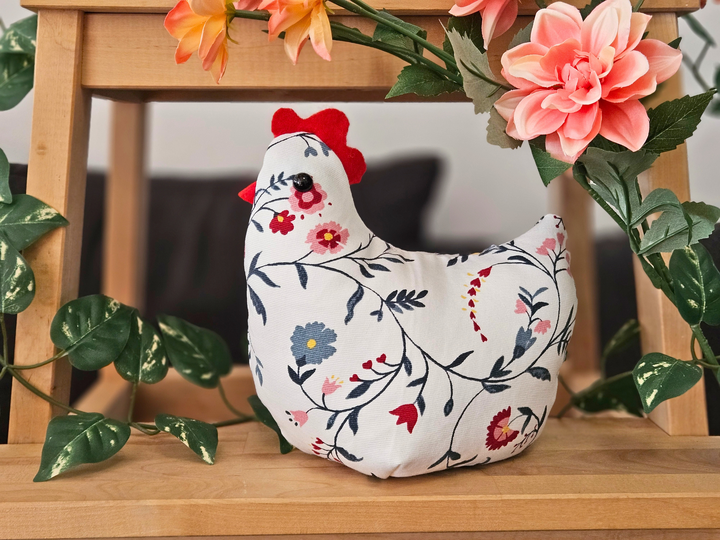 Sewing Pattern Flower Chickens
