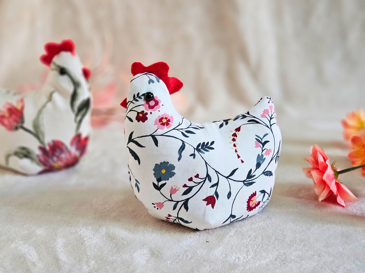 Sewing Pattern Flower Chickens