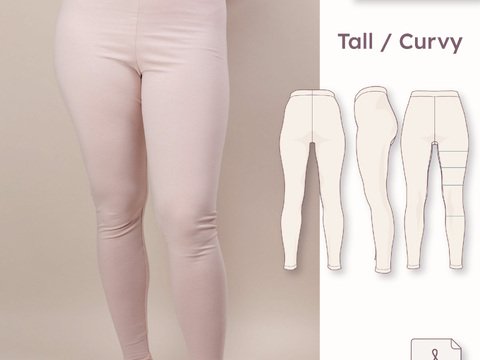 High-Waist Leggings – Tall / Curvy 30–48