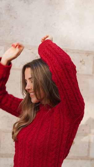 Zopfpullover stricken mit Videoanleitung