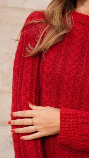 Zopfpullover stricken mit Videoanleitung