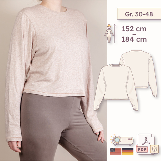 Longsleeve Crew Neck (Relaxed Fit) – Women 30–48