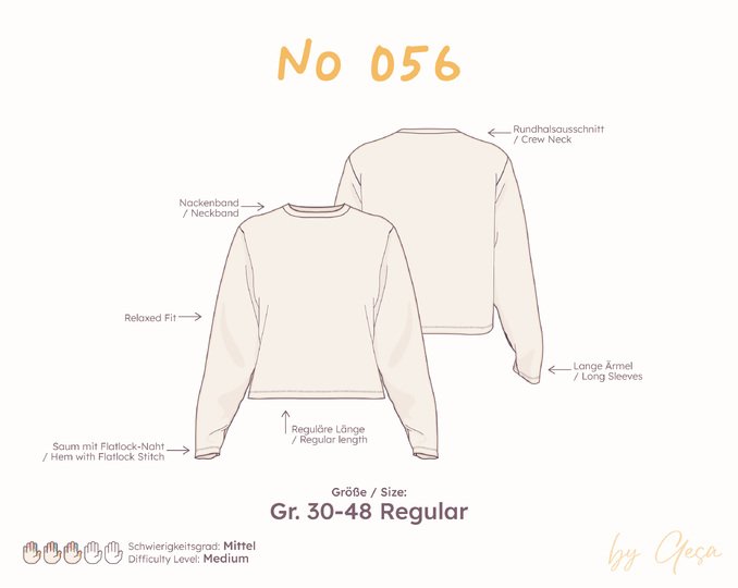 Longsleeve Crew Neck (Relaxed Fit) – Regular 30–48