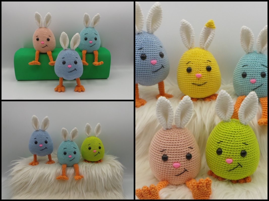 Häkelanleitung Osterei Trio - Bild 3