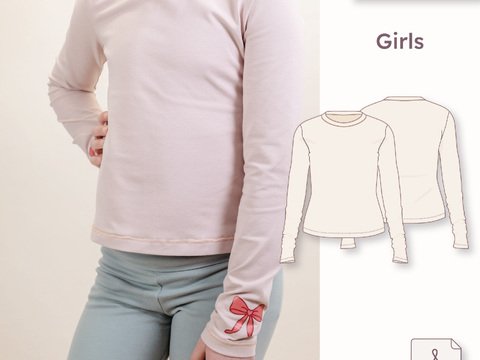 Longsleeve Slim Fit – Girl 110–164