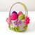 "Spring Flowers" Basket and Easter Eggs - Easter Crochet Pattern