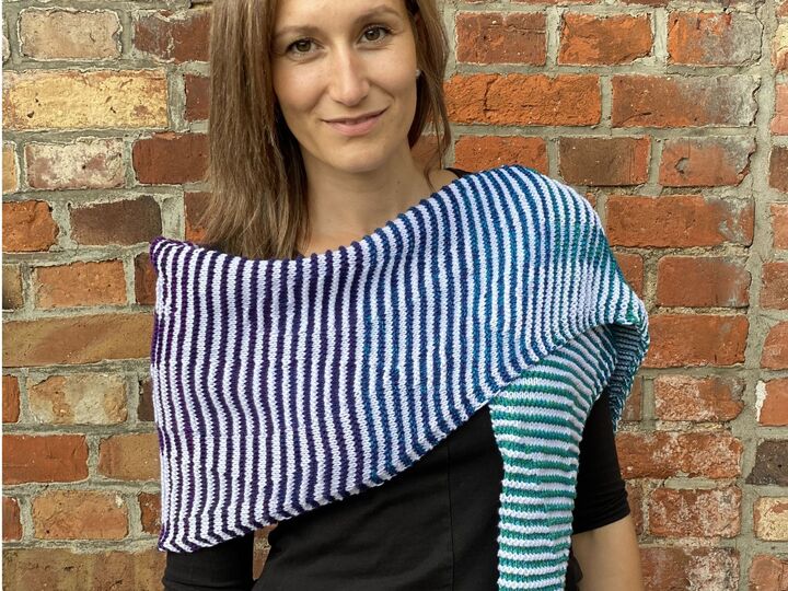 Illusionsstricken Tuch Fluss Fische