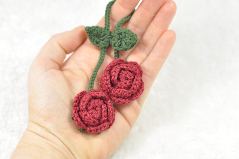 Häkelanleitung Taschenbaumler Sonnenblume & Rose *ideal für Wollreste*