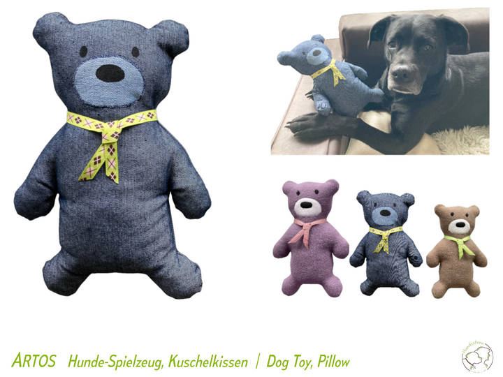 ARTOS Teddy Bear, Dog Toy, Cuddly Cushion. Sewing pattern