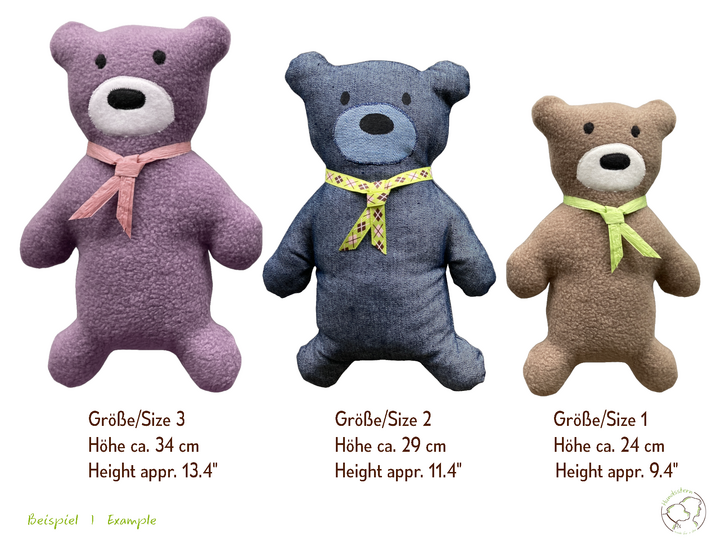 ARTOS Teddybär, Hundespielzeug, Kuschelkissen. Nähanleitung + Schnitt