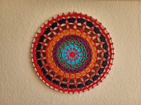 Mandala Norea im Metallring