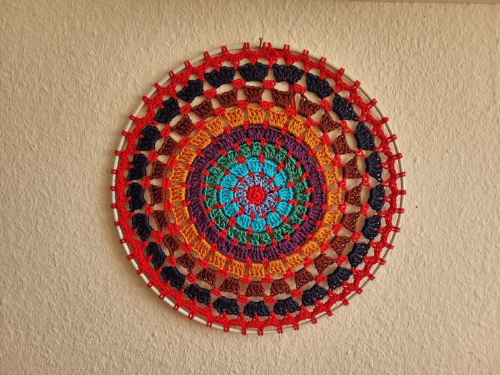 Mandala Norea im Metallring