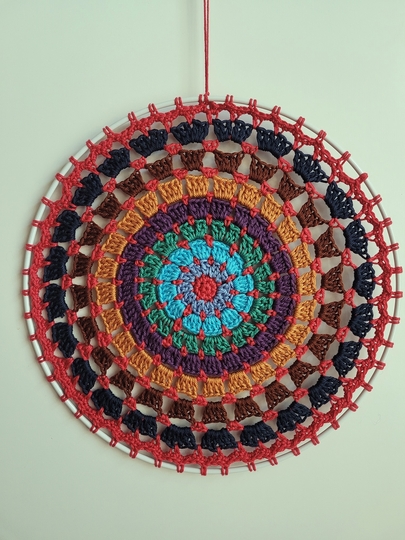 Mandala Norea im Metallring