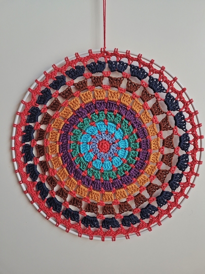 Mandala Norea im Metallring