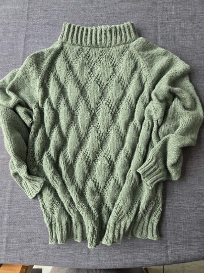 RVO-Zopfpullover "Maschengewusel" mit oder ohne Rollkragen, Gr. XS-XXXXXXL