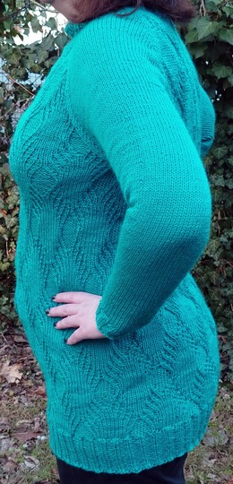 RVO-Zopfpullover "Maschengewusel" mit oder ohne Rollkragen, Gr. XS-XXXXXXL