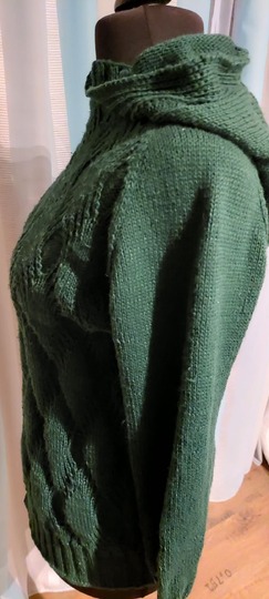 RVO-Zopfpullover "Maschengewusel" mit oder ohne Rollkragen, Gr. XS-XXXXXXL