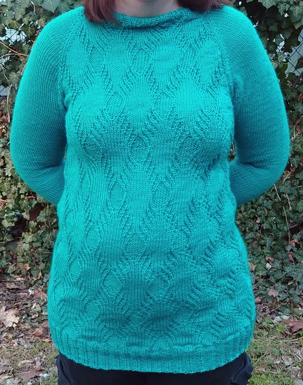 RVO-Zopfpullover "Maschengewusel" mit oder ohne Rollkragen, Gr. XS-XXXXXXL