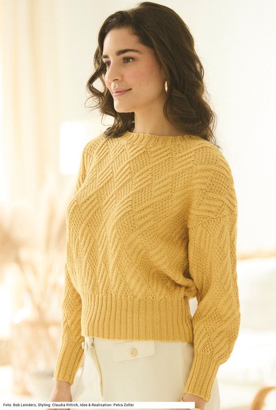 Pulli mit Rautenmuster - Bild 3