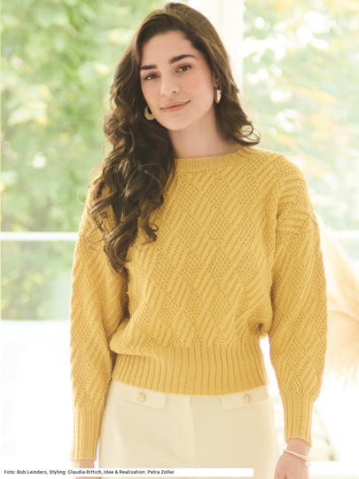 Pulli mit Rautenmuster