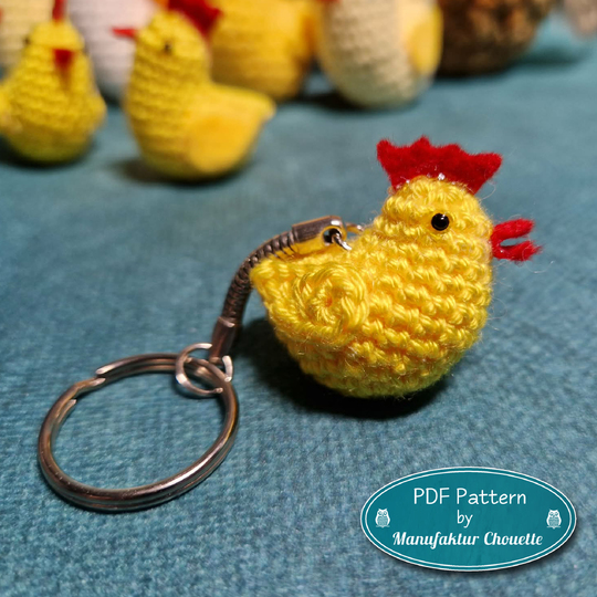 Küken ohne Nähen, PDF Häkelanleitung, Resteverwertung, versch. Materiaien