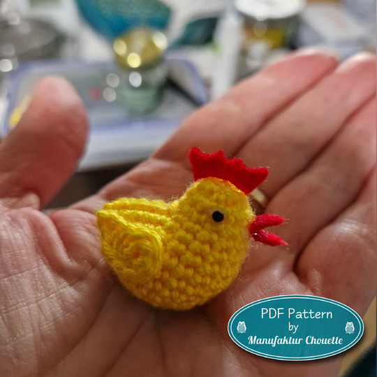 Küken ohne Nähen, PDF Häkelanleitung, Resteverwertung, versch. Materiaien