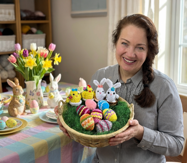 Easter Crochet Pattern Bundle – Bunny, Chick, Eggs Amigurumi (PDF Download)