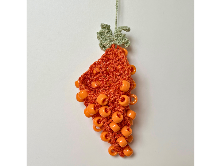 Granny Square Carrots with Beads, Easter Decor PDF, Treat Pouch for Candy