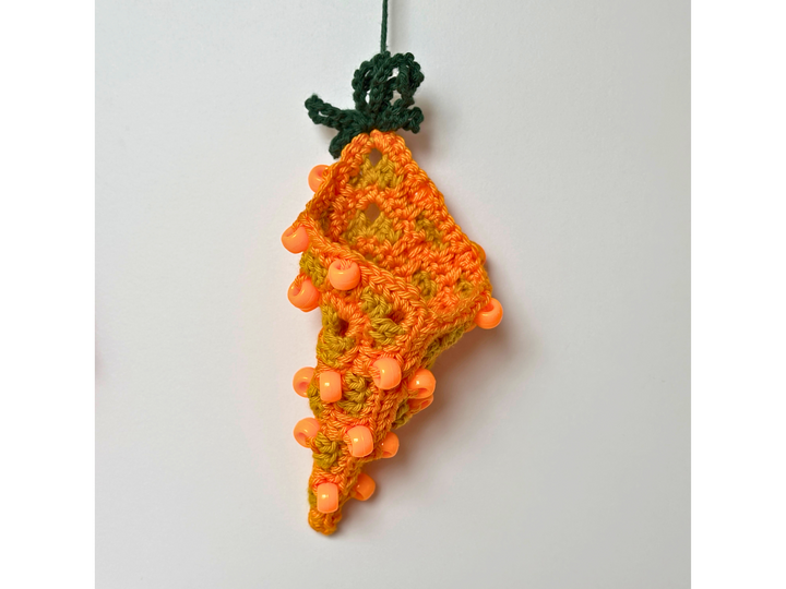 Granny Square Carrots with Beads, Easter Decor PDF, Treat Pouch for Candy
