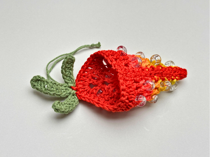 Granny Square Carrots with Beads, Easter Decor PDF, Treat Pouch for Candy