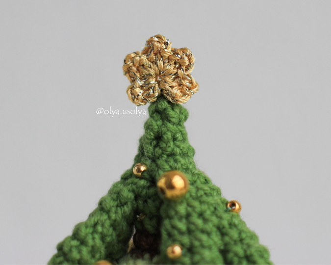 Fluffy Branchy Christmas Tree Crochet Pattern PDF