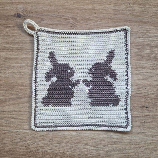 Häkelanleitung Topflappen "Hasen" - Bild 2