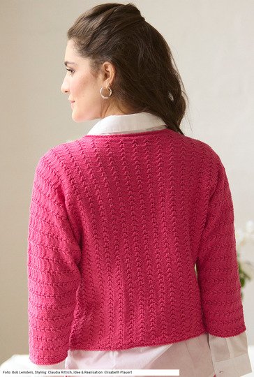 Quergestrickter Pulli