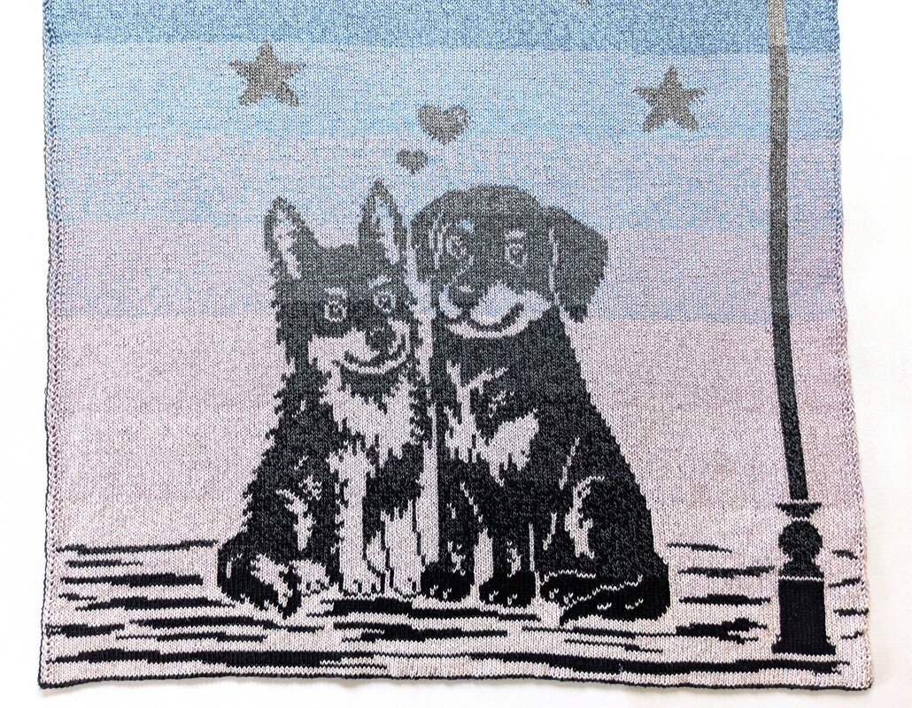 Baby / children's blanket "Sweethearts II- double knitting pattern - Image 2