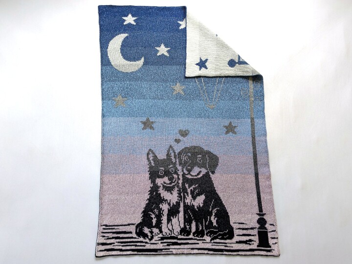 Baby / children's blanket "Sweethearts II- double knitting pattern